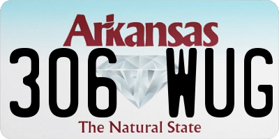 AR license plate 306WUG