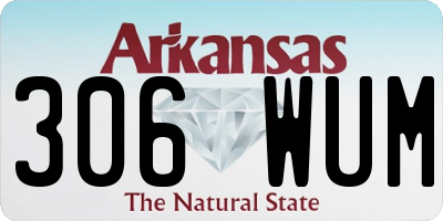 AR license plate 306WUM