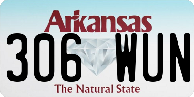 AR license plate 306WUN