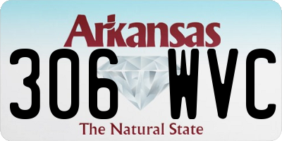 AR license plate 306WVC