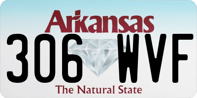 AR license plate 306WVF