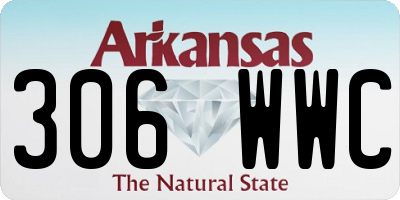 AR license plate 306WWC