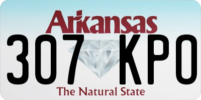 AR license plate 307KPO