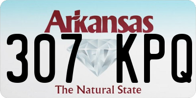 AR license plate 307KPQ