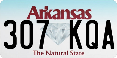 AR license plate 307KQA