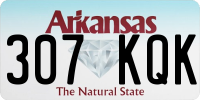 AR license plate 307KQK