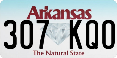 AR license plate 307KQO