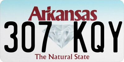 AR license plate 307KQY