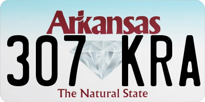 AR license plate 307KRA