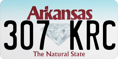 AR license plate 307KRC