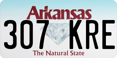 AR license plate 307KRE