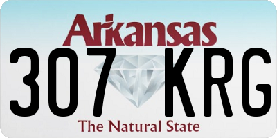 AR license plate 307KRG