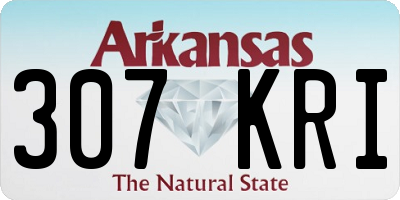 AR license plate 307KRI