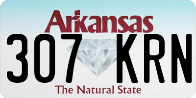 AR license plate 307KRN