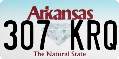 AR license plate 307KRQ