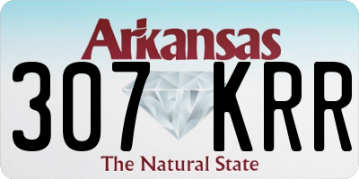 AR license plate 307KRR