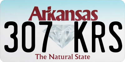 AR license plate 307KRS