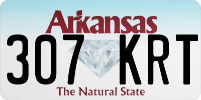 AR license plate 307KRT