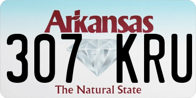 AR license plate 307KRU