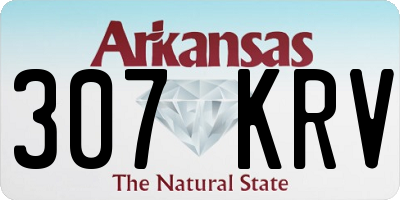 AR license plate 307KRV