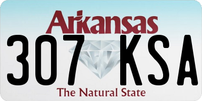 AR license plate 307KSA