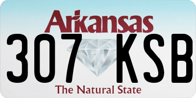 AR license plate 307KSB
