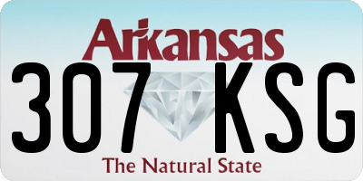 AR license plate 307KSG