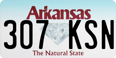 AR license plate 307KSN