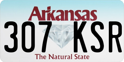 AR license plate 307KSR