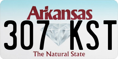 AR license plate 307KST