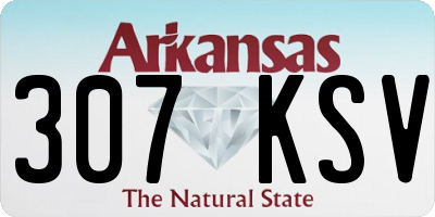 AR license plate 307KSV