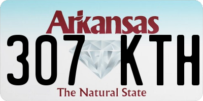 AR license plate 307KTH