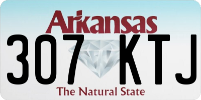 AR license plate 307KTJ