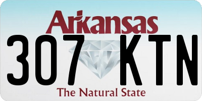 AR license plate 307KTN