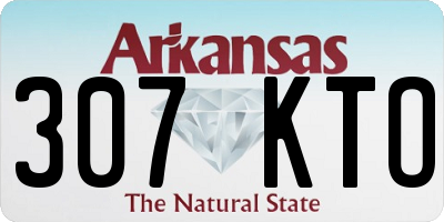 AR license plate 307KTO