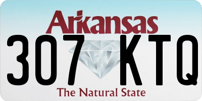 AR license plate 307KTQ