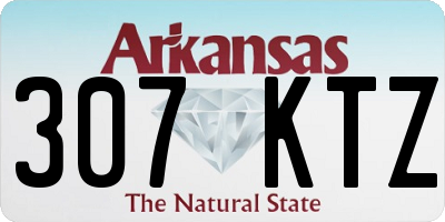 AR license plate 307KTZ