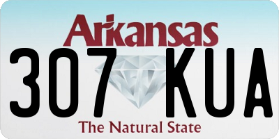 AR license plate 307KUA
