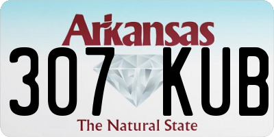 AR license plate 307KUB