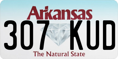 AR license plate 307KUD