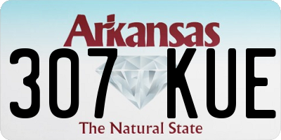 AR license plate 307KUE