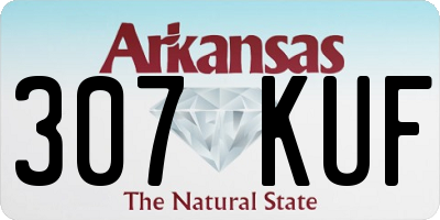 AR license plate 307KUF