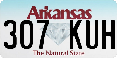 AR license plate 307KUH