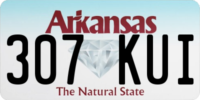 AR license plate 307KUI