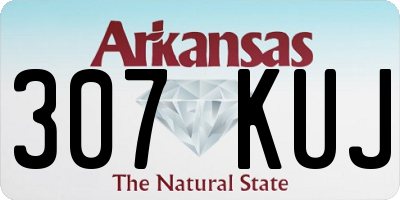 AR license plate 307KUJ