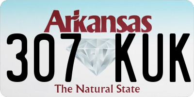 AR license plate 307KUK