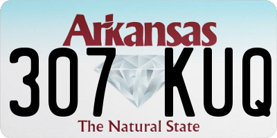 AR license plate 307KUQ