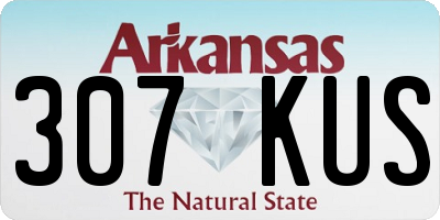 AR license plate 307KUS