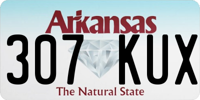 AR license plate 307KUX
