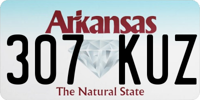 AR license plate 307KUZ